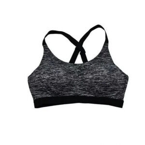Victoria’s Secret VSX Gray & Black Space Dye a sport Athlete Bra Top 32D
